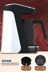 Goldmaster Kıvam Beyaz Geniş Hazneli Türk Kahve Makinesi