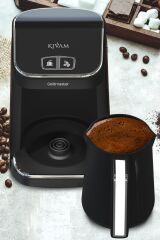 Goldmaster Kıvam Beyaz Geniş Hazneli Türk Kahve Makinesi