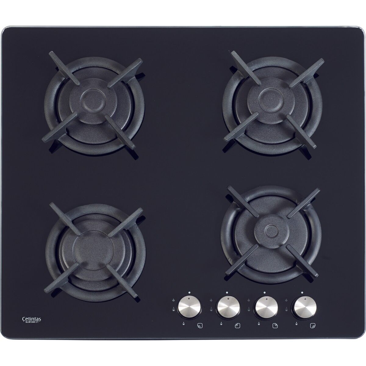 Çetintaş  848 Slim Eı 8mm Ankastre Ocak Siyah