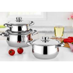 Gülsan Güveç Çakır Çelik Kapaklı set-6 prç