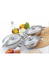 Gülsan Omlet Cam Kapak Set 6 Parça