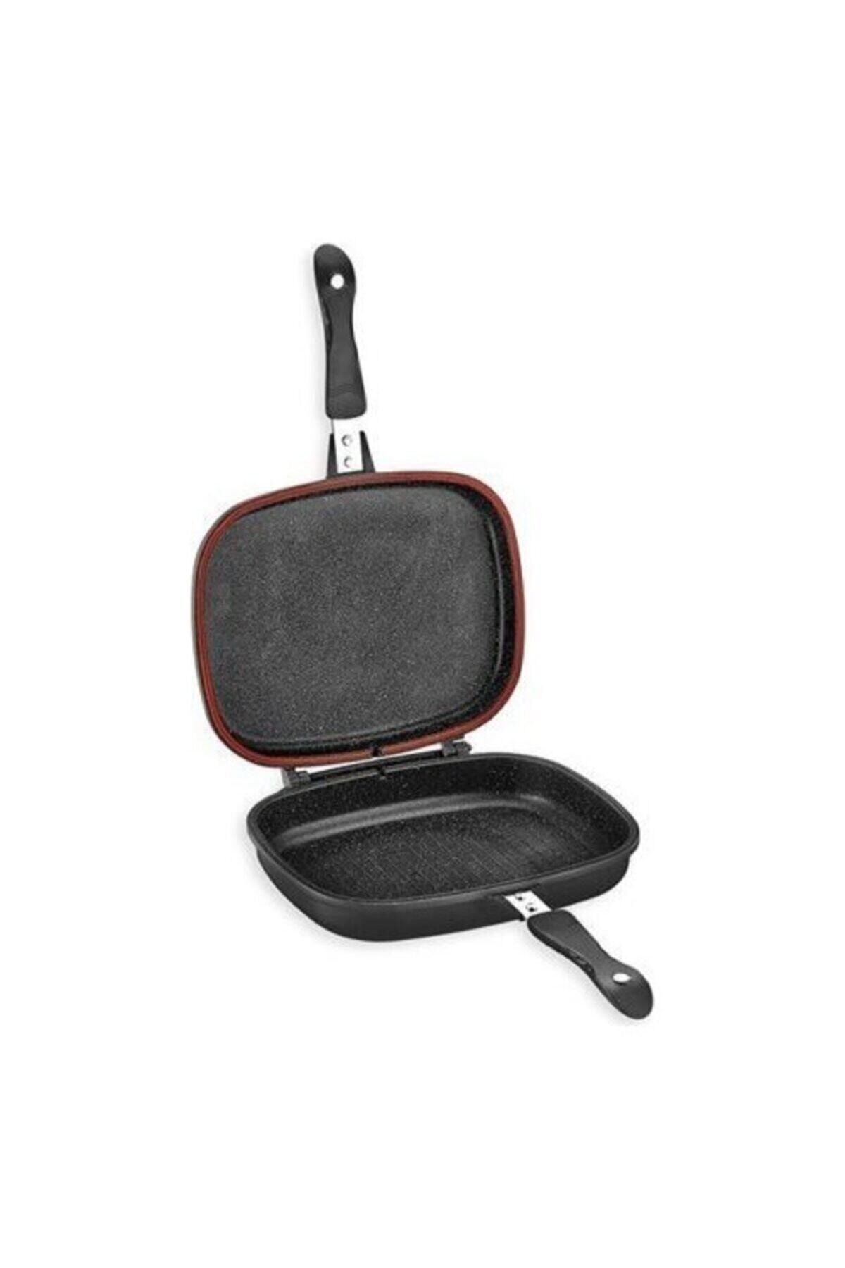 Schafer Kare Double Grıll Pan 34 cm Kare Çift Taraflı Tava