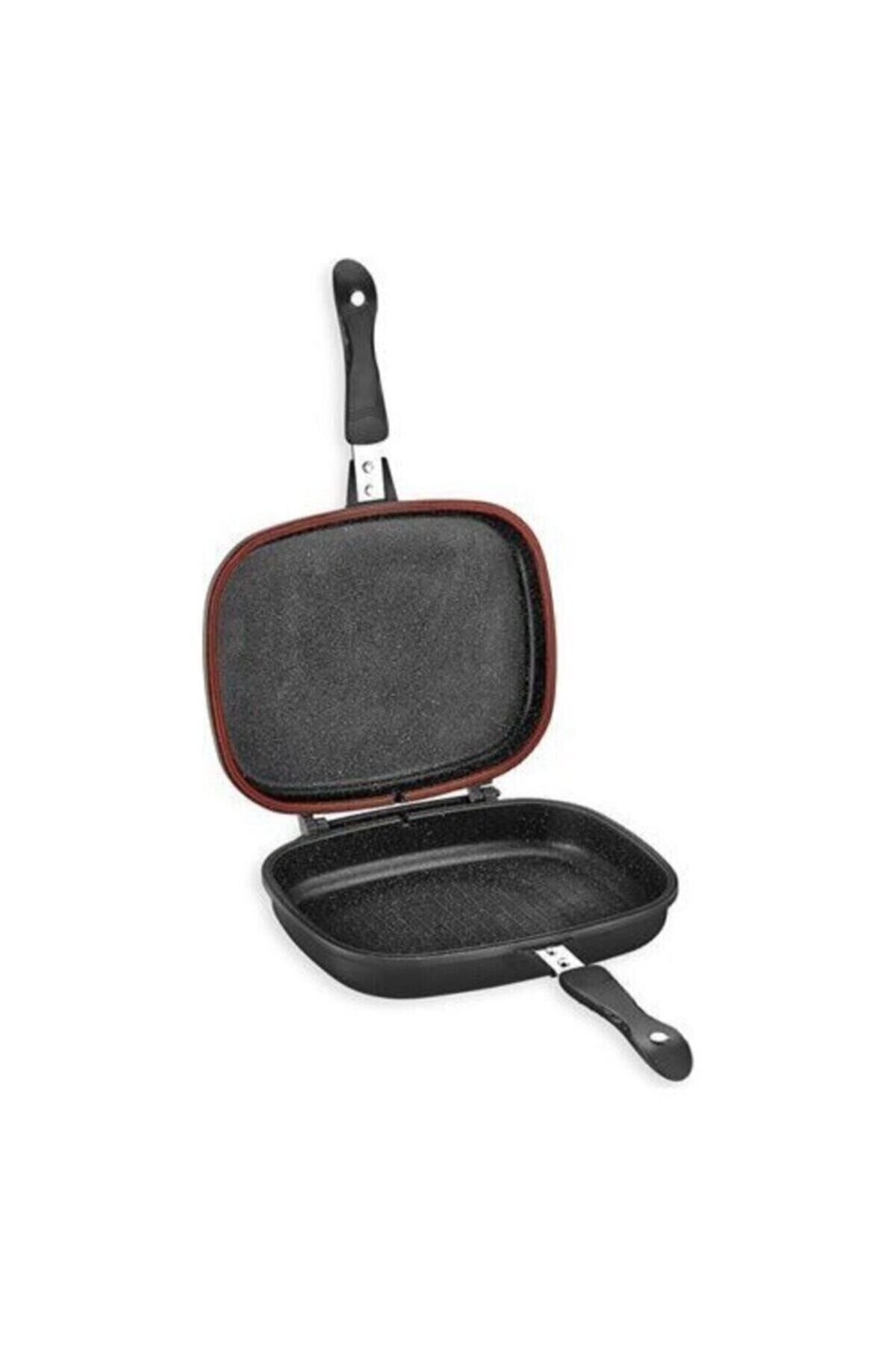 Schafer Kare Double Grıll Pan 34 cm Kare Çift Taraflı Tava