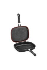 Schafer Kare Double Grıll Pan 34 cm Kare Çift Taraflı Tava